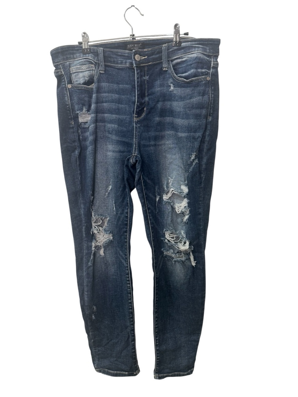 Judy Blue Distressed Skinny/Boyfriend Jeans women’s size 15/32